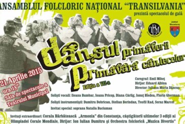 „Dansul Primaverii”, un nou spectacol de gala marca Ansamblul National „Transilvania”
