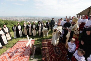 Piatra de temelie pusa la biserica primului asezamant monahal ortodox din Baia Mare