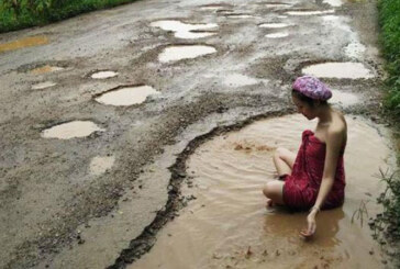 Campanie inedita in Thailanda, impotriva gropilor din asfalt
