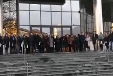 Protest al mai multor judecatori ai Tribunalului Maramures fata de legile justitiei (VIDEO)