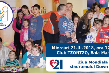 Ziua Mondiala a Sindromului Down, aniversata pentru al patrulea an consecutiv in Baia Mare