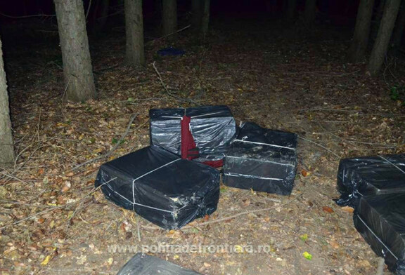 Maramures: Noi baxuri cu tigari de contrabanda descoperite in zona de frontiera