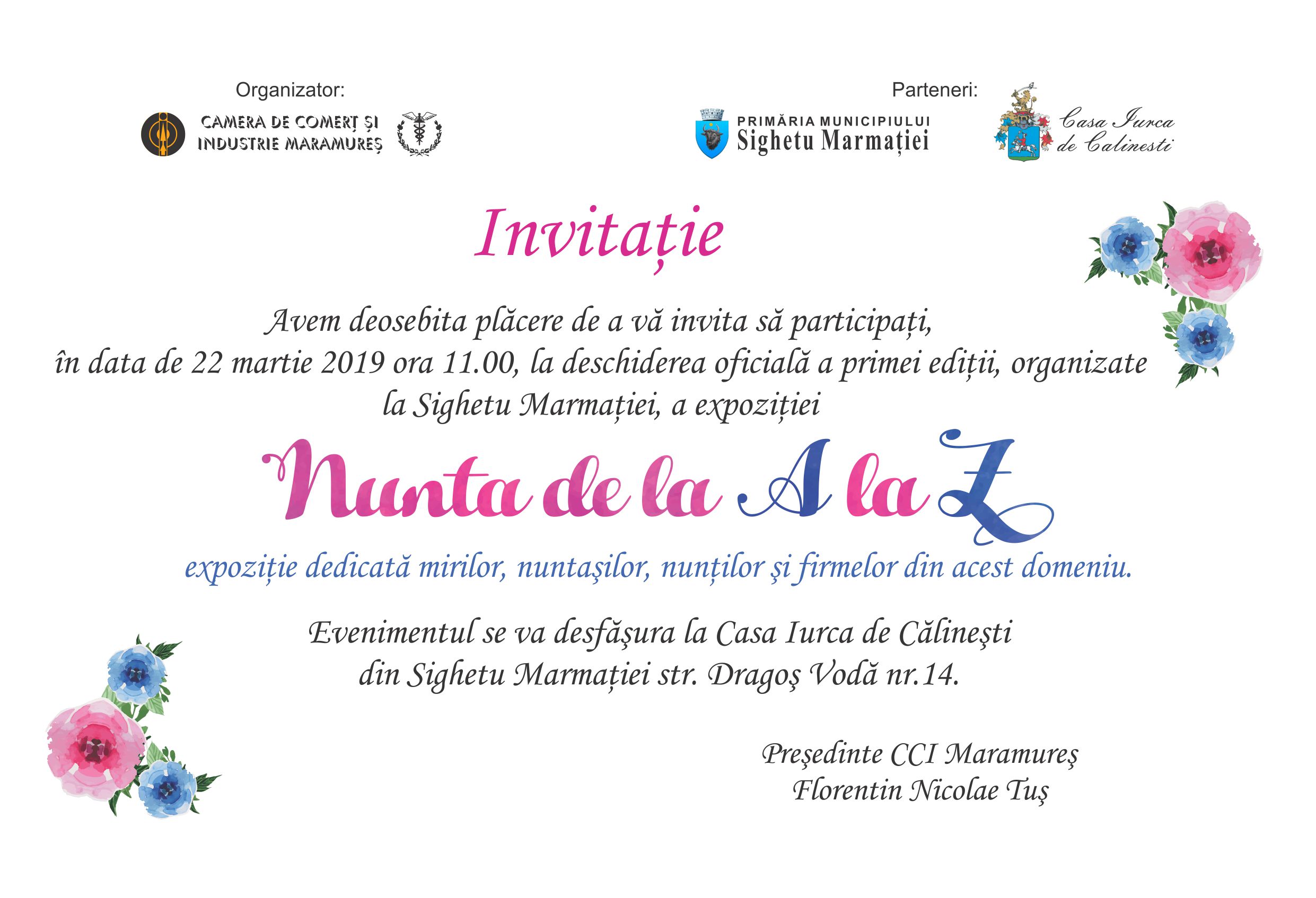 Invitatie Deschidere Nunta Sighet Finala Ziarmm