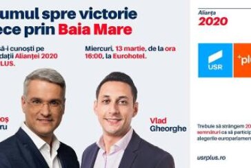 Drumul spre victorie trece prin Maramures! Candidatii Aliantei 2020 USR – PLUS vin in Baia Mare