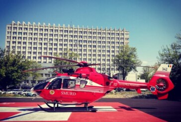 Astazi: Maramuresean transportat la Institutul Clinic Fundeni cu elicopterul SMURD