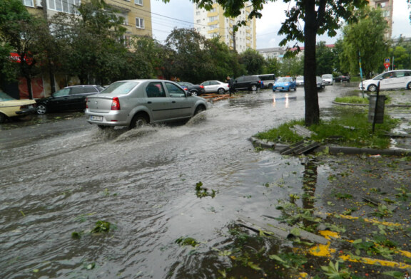 UPDATE – Furtuna de proportii in Baia Mare: Masini distruse, inundatii si copaci doborati (VIDEO&FOTO)