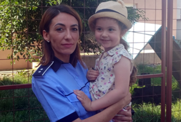 O fetita si-a petrecut ziua de nastere la Inspectoratul de Politie al Judetului Maramures