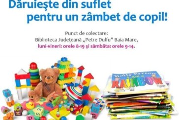 Baimarenii pot dona carti si jucarii pentru copiii din Ponorata. Campania este organizata de Ambasada SUA in Romania si Biblioteca Judeteana “Petre Dulfu”