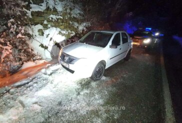 VALEA VIȘEULUI – Mașina poliției de frontieră, lovită de contrabandiștii de țigări