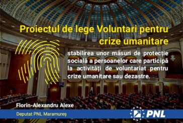 Deputatul Florin Alexe: ”Am semnat, în calitate de coinițiator, proiectul de lege Voluntari pentru crize umanitare”