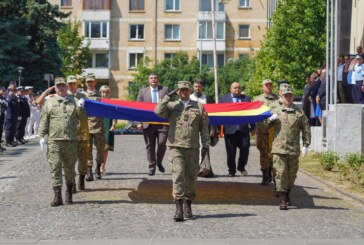 Ziua Drapelului Național a fost celebrată în fața Palatului Administrativ din Baia Mare
