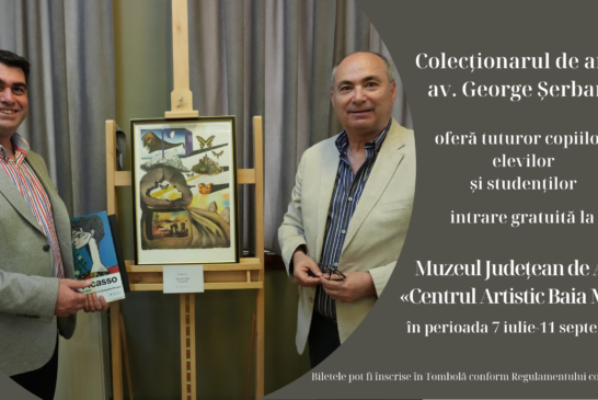 PE VACANȚĂ – Intrare gratuită pentru elevi și studenți la Muzeul Județean de Artă