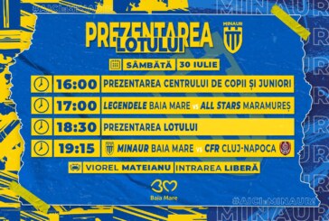Fotbal: Amical între Minaur și CFR Cluj la prezentarea lotului pentru liga a II-a