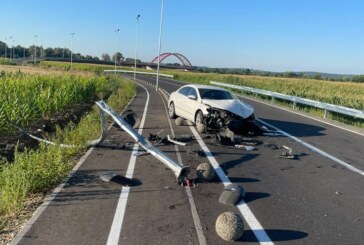 SEINI – Accident rutier în apropiere de noul pod