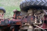 Bărbat prins sub tractor în Borșa