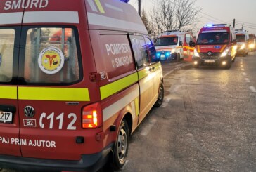 AZI DIMINEAȚĂ – Accident rutier în sensul giratoriu de la Metro. Autobuz cu 50 de oameni la bord, implicat