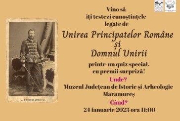 Muzeul Județean de Istorie și Arheologie Maramureș: QUIZ SPECIAL de sărbătorire a Unirii Principatelor Române
