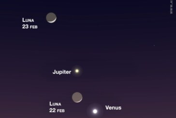 FENOMEN ASTRONOMIC INTERESANT – Luna, Venus și Jupiter pe cerul de seară. Ultimele vor părea că se ciocnesc