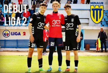 FOTBAL – Trei jucători de la Academia de fotbal Minaur au debutat în Liga2 cu Minaur