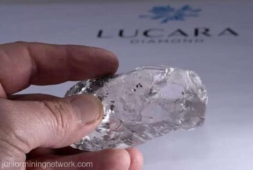Un diamant alb de 1.080 de carate, descoperit într-o mină din Botswana