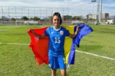 Andreea Cândea (ACS Fotbal Feminin Baia Mare) a înscris primul ei gol pentru echipa națională a României