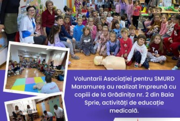 Asociația pentru SMURD Maramureș continuă activitățile de educație medicală